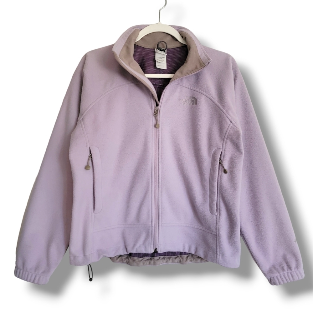 The North Face Full Zip Fleece Jacket‎ Size Small Light Purple